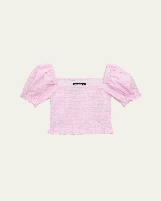 Girl's Marlee Smocked Top, Size S-X